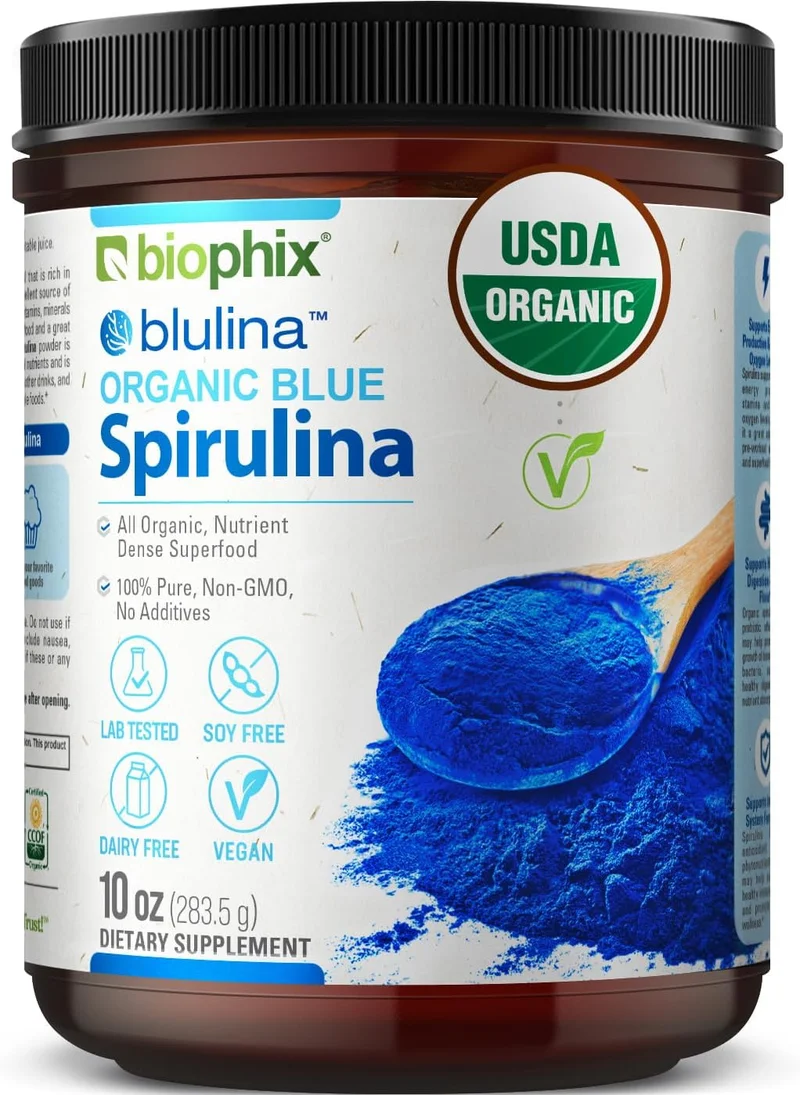 Biophix Organic Blue Spirulina Powder 10 oz - Rank 5 in Best Blue Spirulina of 2025