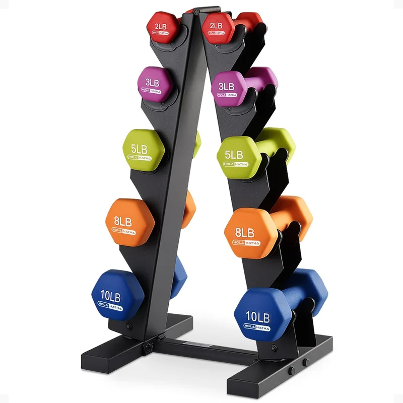 HolaHatha Neoprene Dumbbell Weights Set 56 Lbs - Rank 8 in Best Weight Sets of 2025