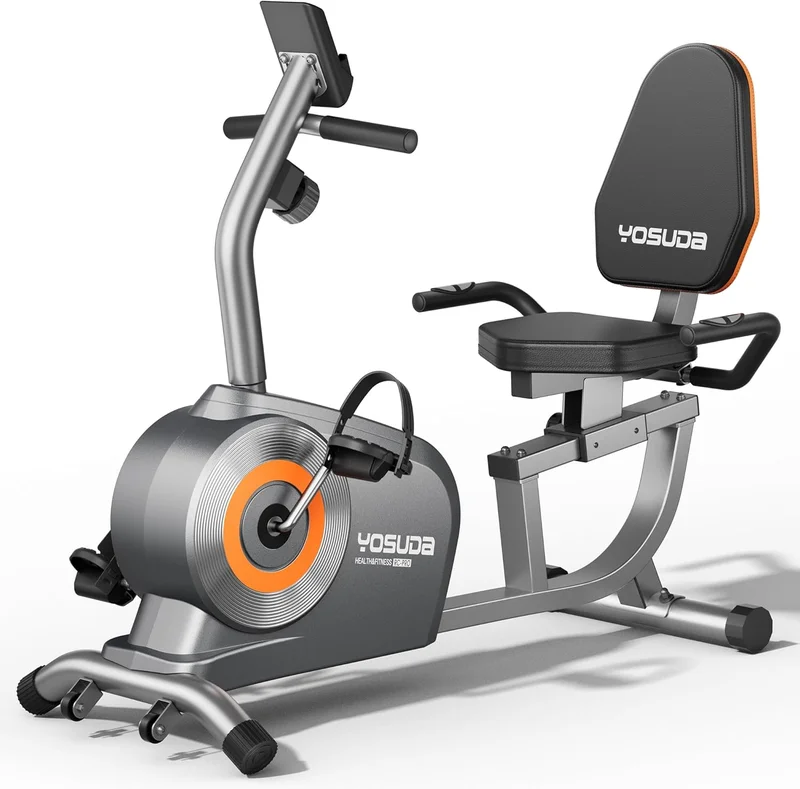 YOSUDA Recumbent Exercise Bike, 350LB Capacity - Rank 2 in Best Exercise Bikes For Seniors of 2025