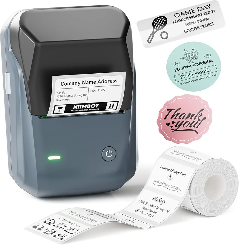 NIIMBOT B1 Thermal Label Maker with Tape - Rank 8 in Best Thermal Label Printers of 2025