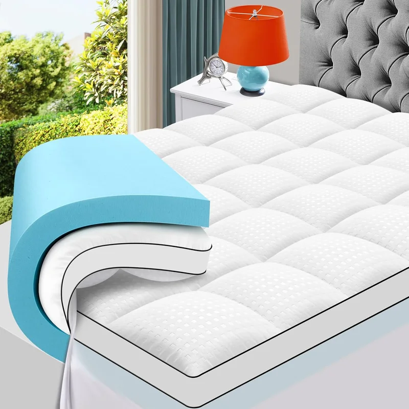 MASVIS Queen Dual Layer Memory Foam Topper - Rank 10 in Best Memory Foam Mattress of 2025