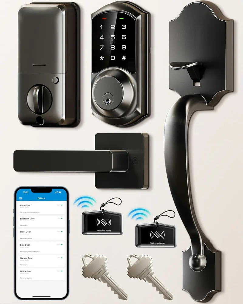 Veise Smart Front Door Lock Set - Rank 10 in Best Keypad Deadbolt of 2025