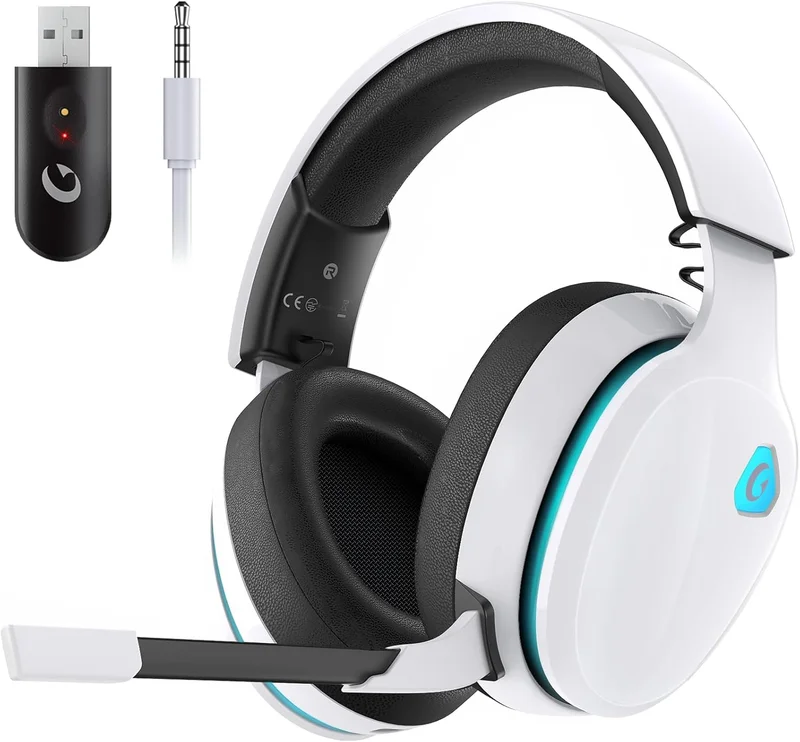 Gtheos Wireless Gaming Headset White - Rank 5 in Gaming Headsets of 2025