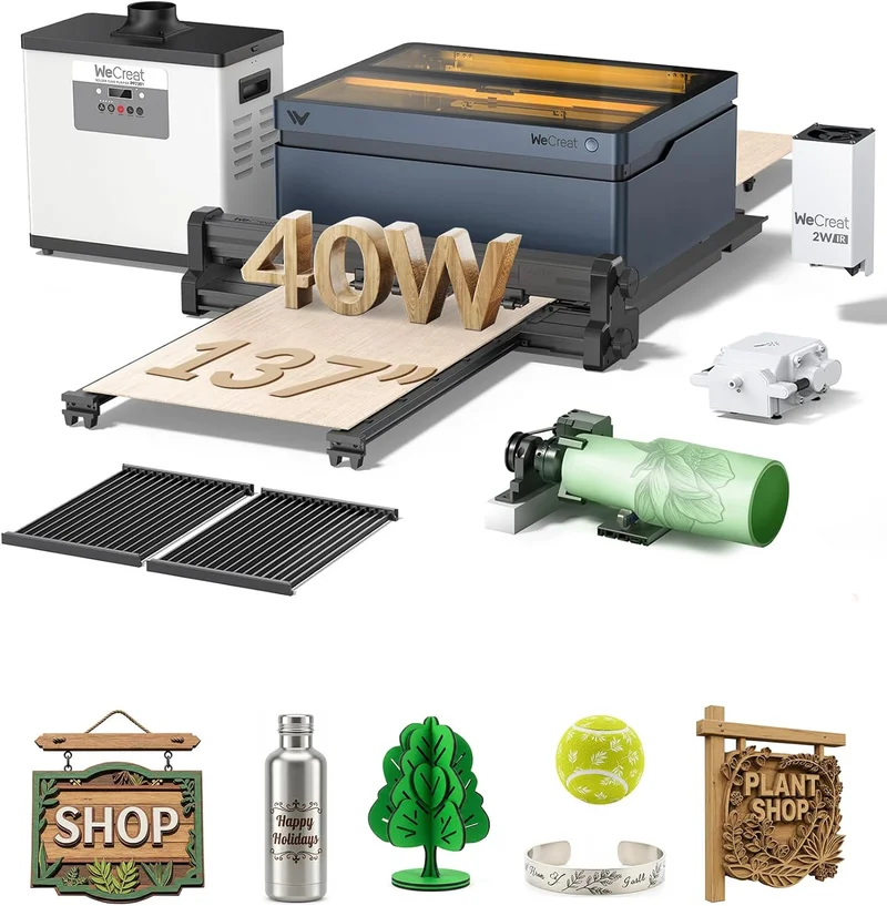 WECREAT Vision 40W Laser Cutter Machine - Rank 7 in Best Laser Cutter Machine of 2025