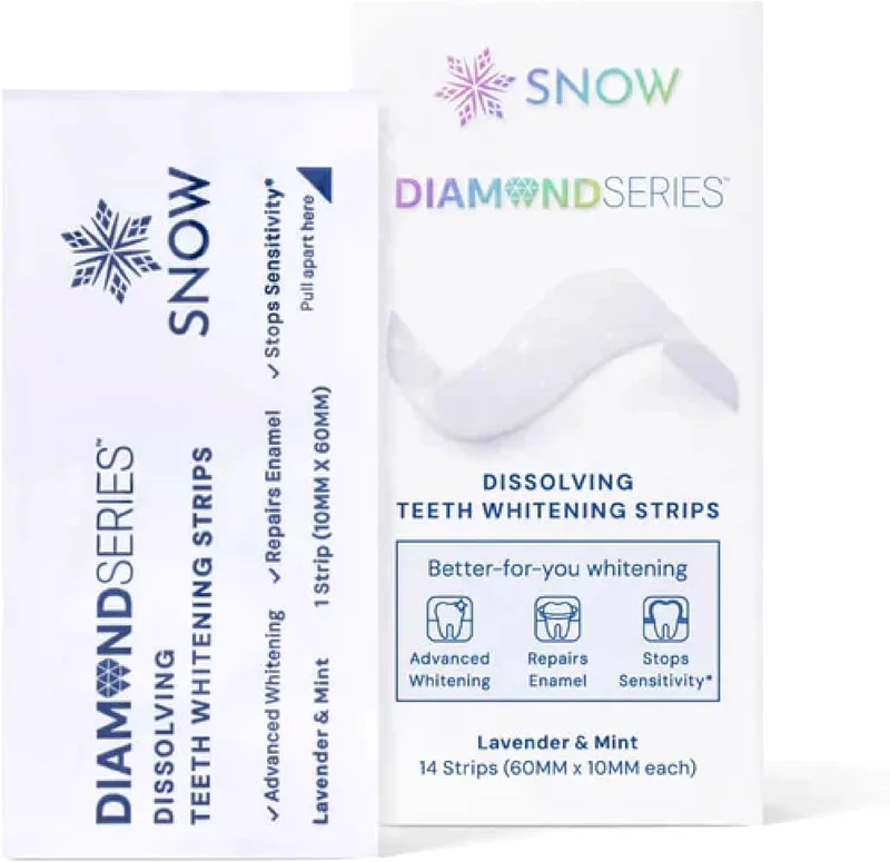 SNOW Diamond Series Whitening Strips 14 CT Pack - Rank 5 in Best Luminex White Strips of 2025