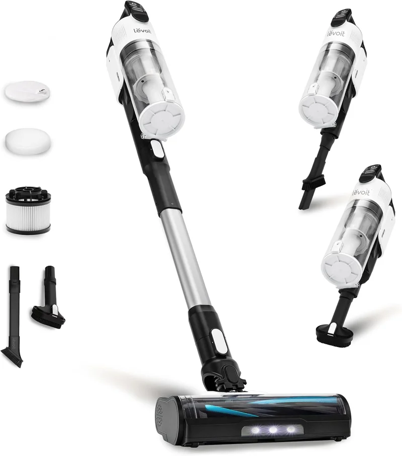 LEVOIT Cordless Vacuum Cleaner, Tangle-Resistant, 50 Min Runtime - Rank 5 in Best Carpet Cleaner of 2025
