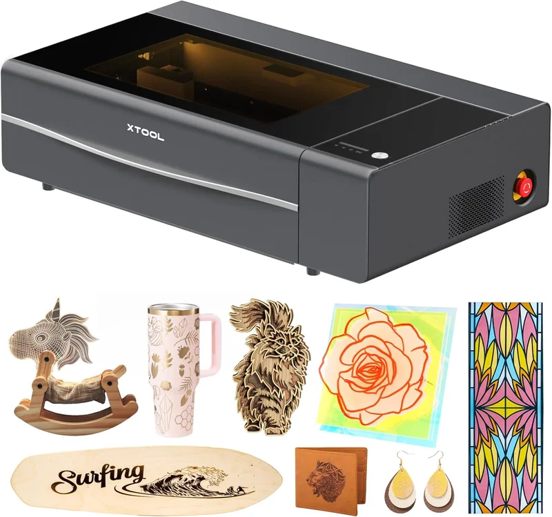 xTool P2S 55W CO2 Laser Cutter Engraver - Rank 6 in Best Laser Engraving Machine of 2025