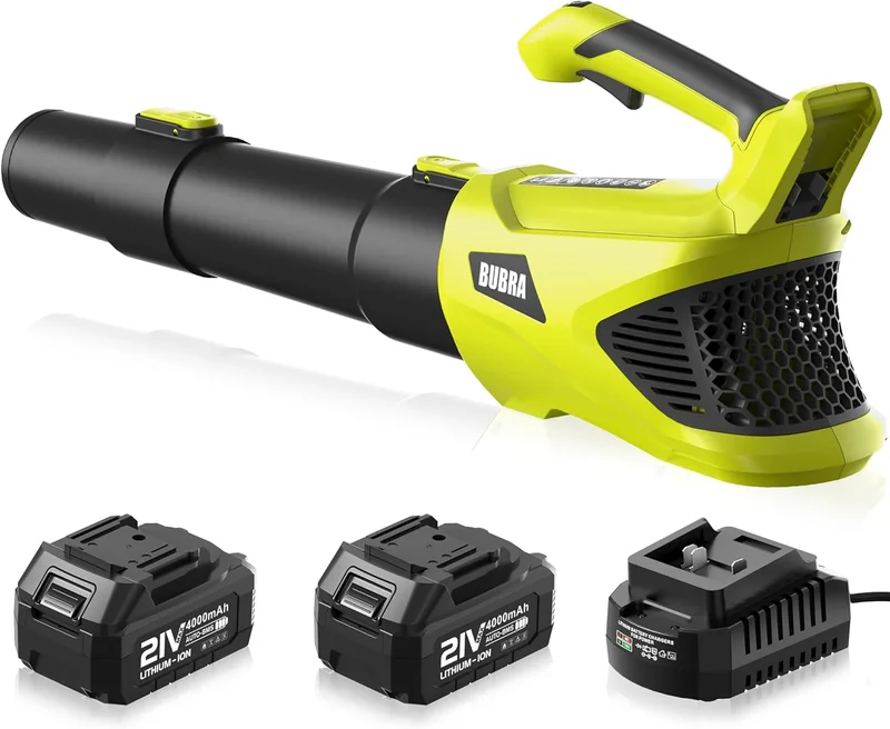BUBRA Cordless Leaf Blower 21V with Battery and Charger - Rank 3 in Best Electric Leaf Blower of 2025