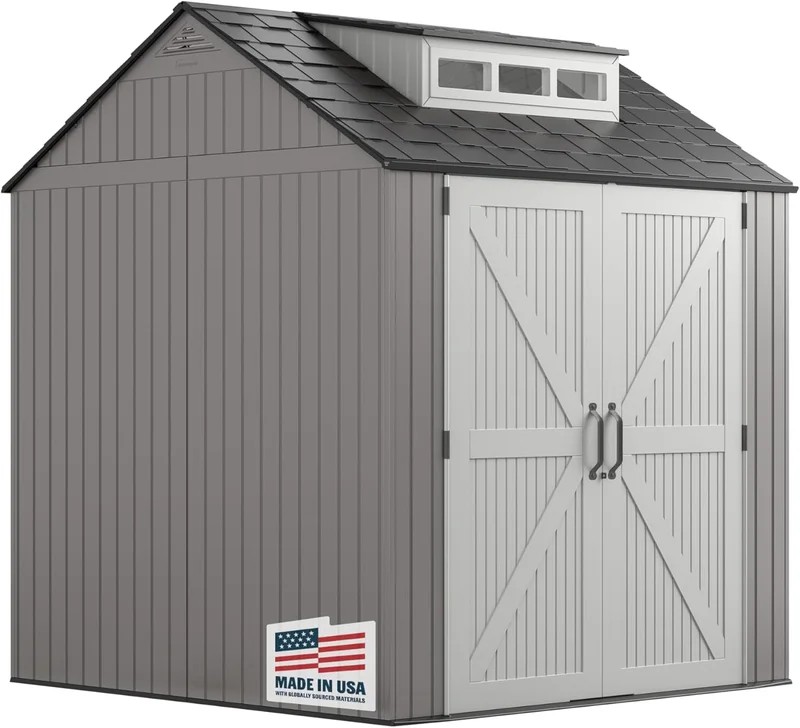 Rubbermaid Resin Outdoor Storage Shed 7x7 Ft - Rank 3 in Best Sheds of 2025
