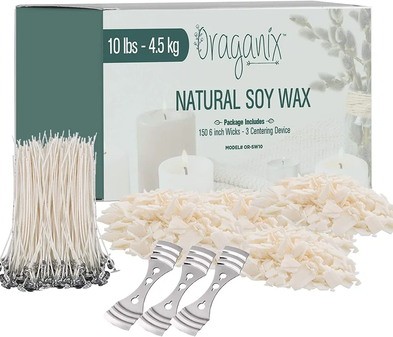Oraganix DIY Candle Making Kit - 10lbs Soy Wax - Rank 2 in Best Candle Making Kit of 2025