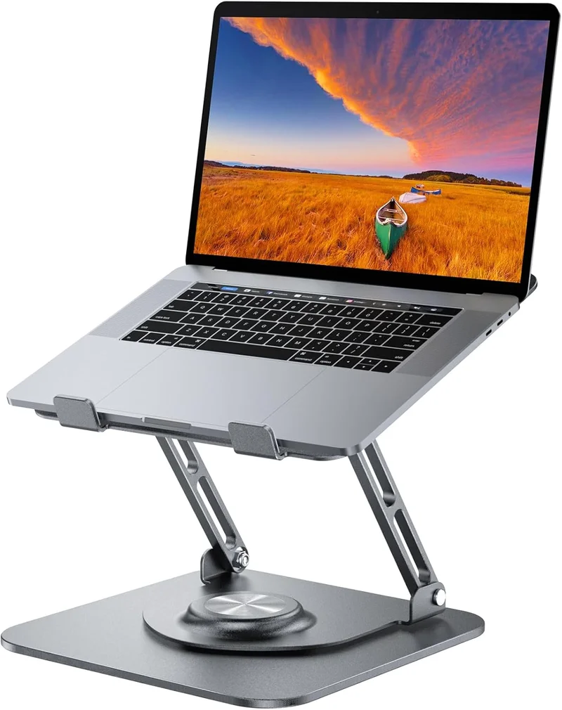 JOYEKY Adjustable Laptop Stand with Rotating Base - Rank 2 in Best Laptop Stand For Desk of 2025