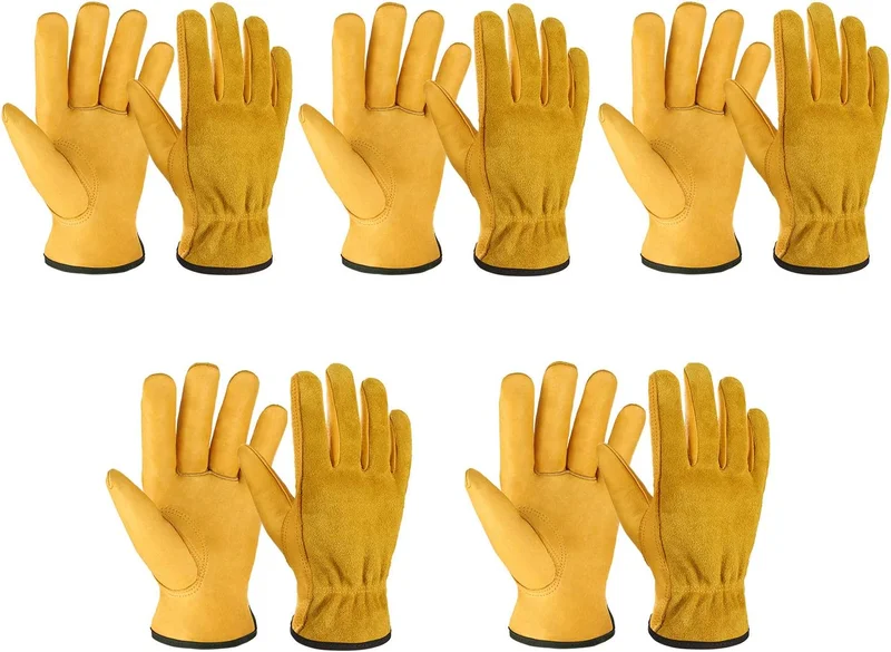 OZERO Leather Work Gloves X-Large Gold - Rank 7 in Best Work Gloves of 2025