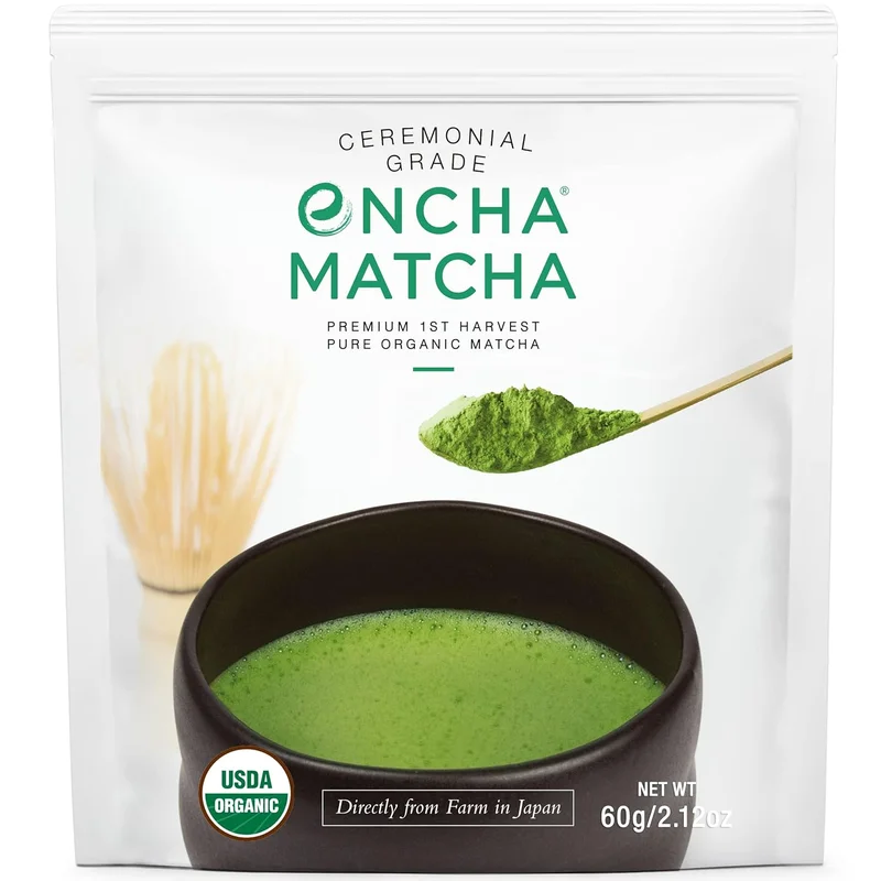 Encha Ceremonial Grade Matcha Powder - Rank 7 in Best Matcha Tea of 2025