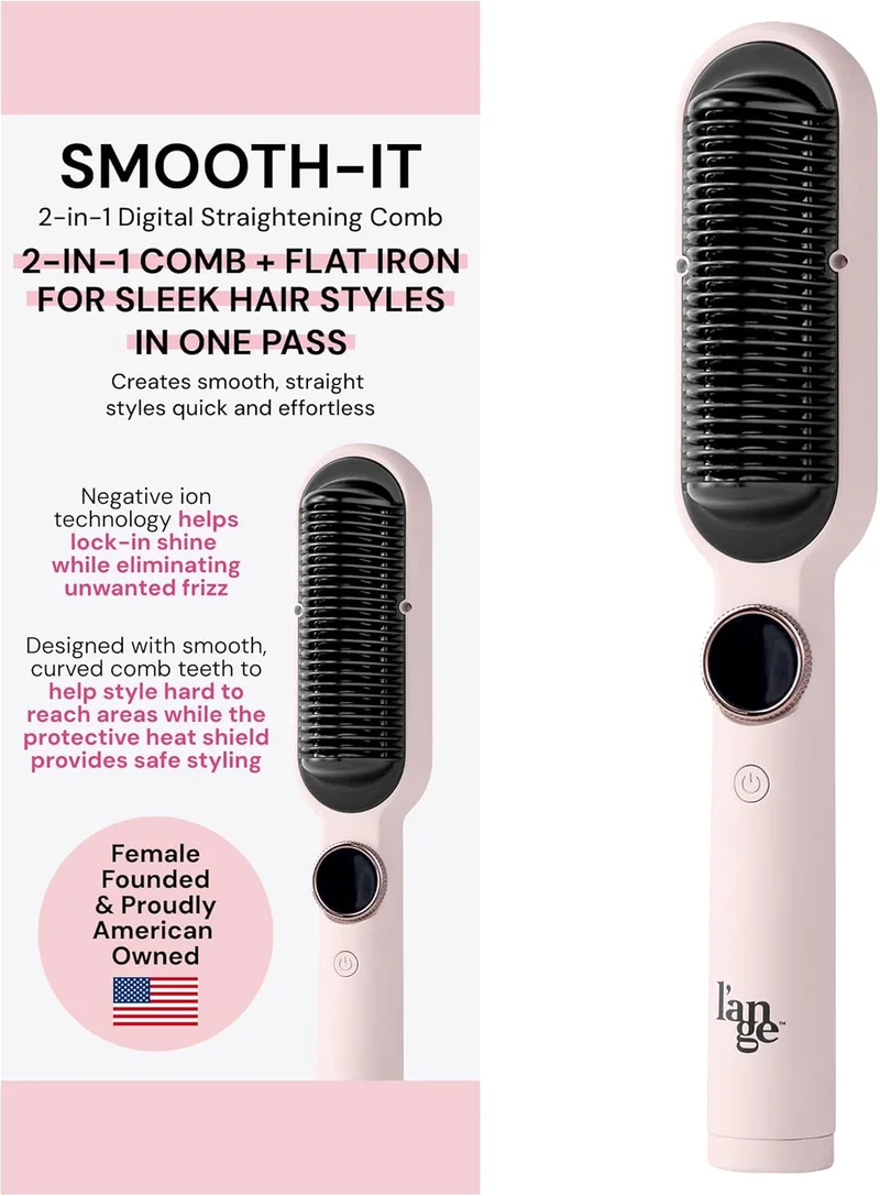 L'ANGE HAIR Smooth-It 2-in-1 Straightening Comb - Rank 8 in Best Lange Le Duo of 2025