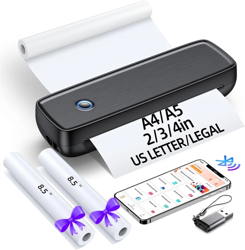 Aixiqee Portable Wireless Bluetooth Thermal Printer - Rank 6 in Best Phone Printer of 2025