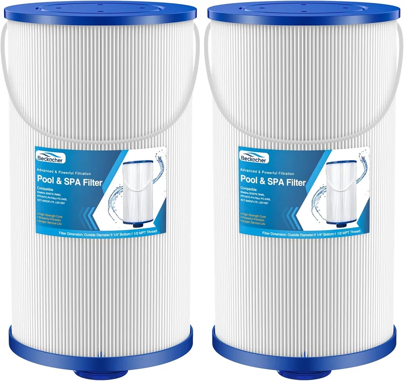 Beckacher Hot Tub Spa Filter FC-2402, 2 Pack - Rank 10 in Best Lifesmart Hot Tub of 2025