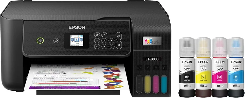 Epson EcoTank ET-2800 Wireless Color Printer - Rank 10 in Best Color Laser Printer of 2025