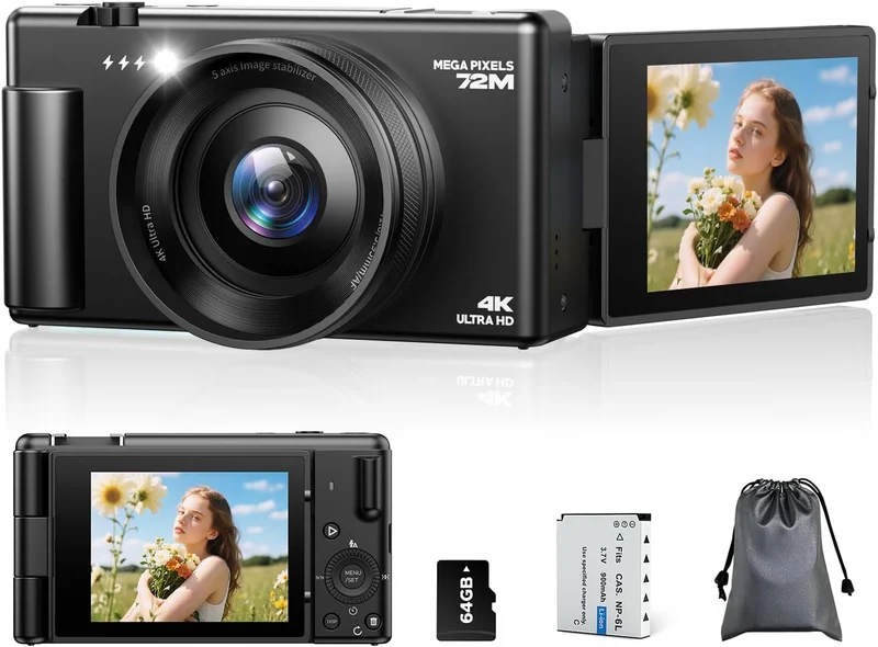 CAMWORLD 4K Digital Vlogging Camera - Rank 7 in Best Vlog Camera of 2025