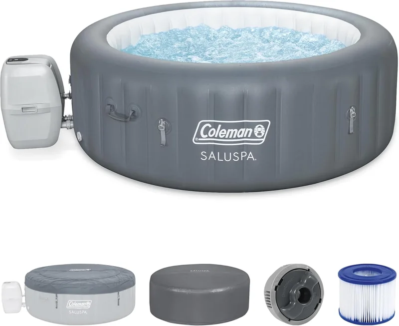 Coleman Palm Springs 4-6 Person Inflatable Hot Tub - Rank 6 in Best Wood Hot Tub of 2025