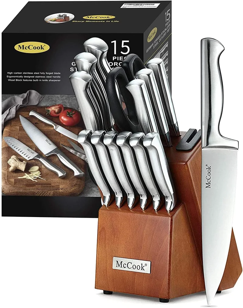 McCook German Stainless Steel Kitchen Knife Set - Rank 7 in Best Knife Set of 2025