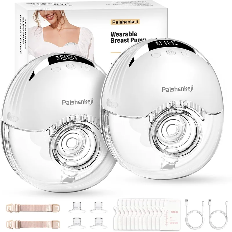 PAISHENKEJI Wearable Electric Breast Pump 2 Pack - Rank 5 in Best Wearable Breast Pump of 2025