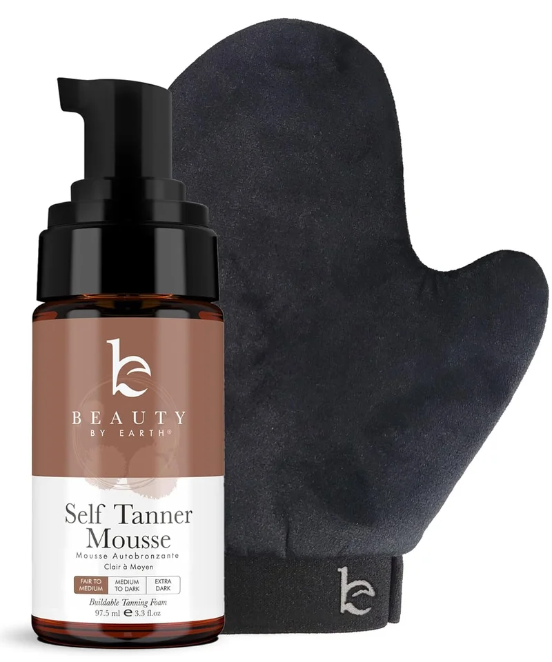 Beauty by Earth Self Tanner Mousse Kit - Rank 5 in Best Tanning Kit of 2025
