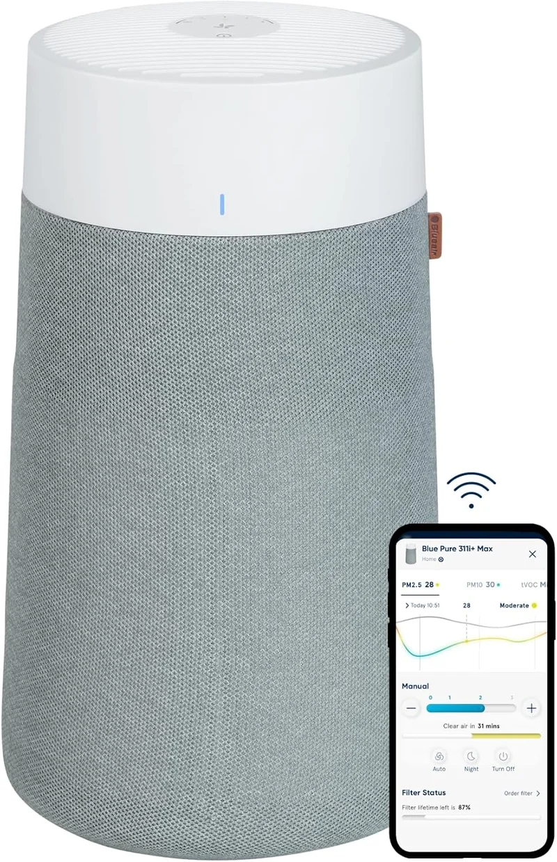 Blueair Blue Pure 311i+ Air Purifier - Rank 2 in Best Pet Air Purifier of 2025