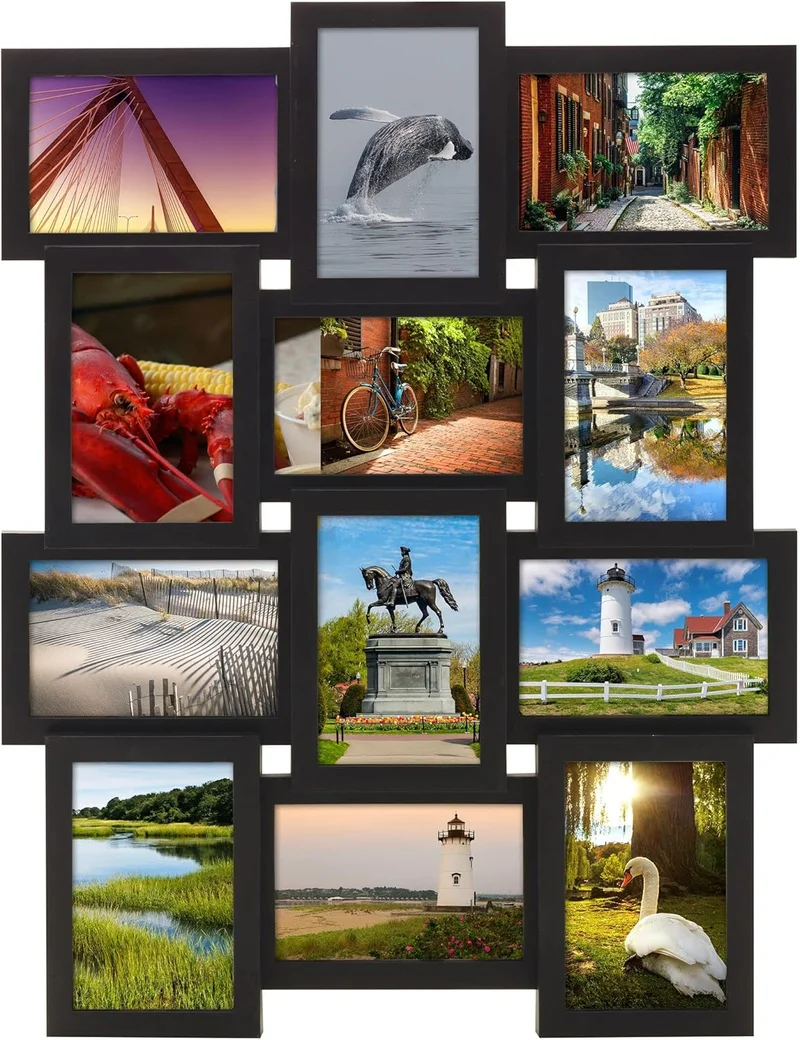 Melannco 12 Photo Collage Frame, Black - Rank 3 in Best Picture Collage of 2025