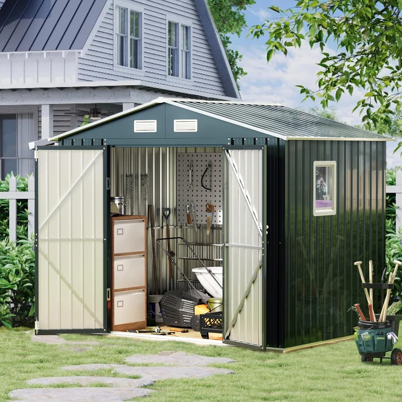 BreezZ Steel Outdoor Storage Shed - Rank 9 in Best Wooden Sheds of 2025
