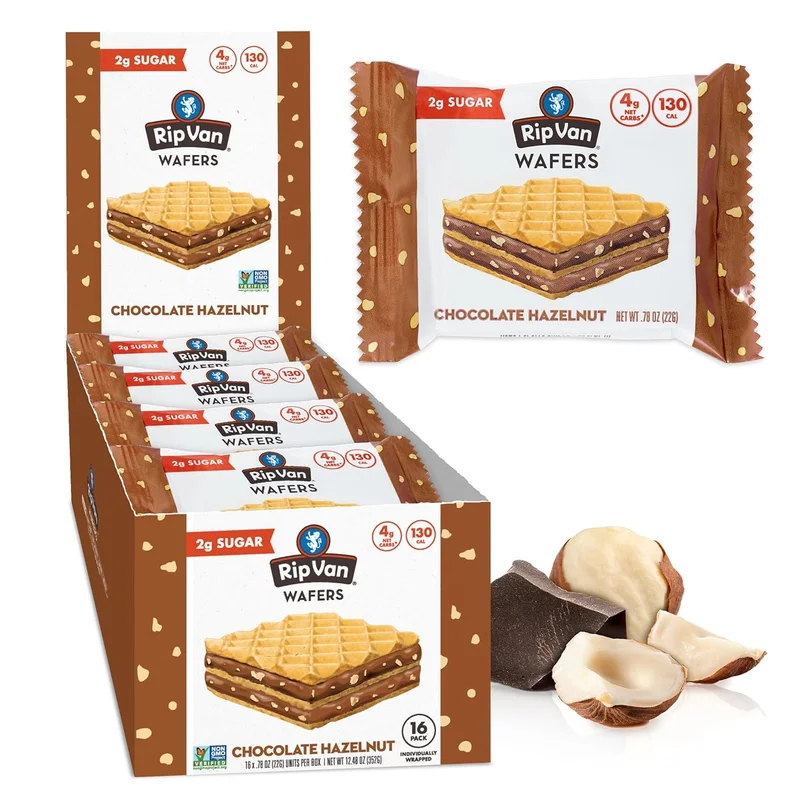 Rip Van Chocolate Hazelnut Keto Cookies - Rank 2 in Best Low Calorie Snack of 2025