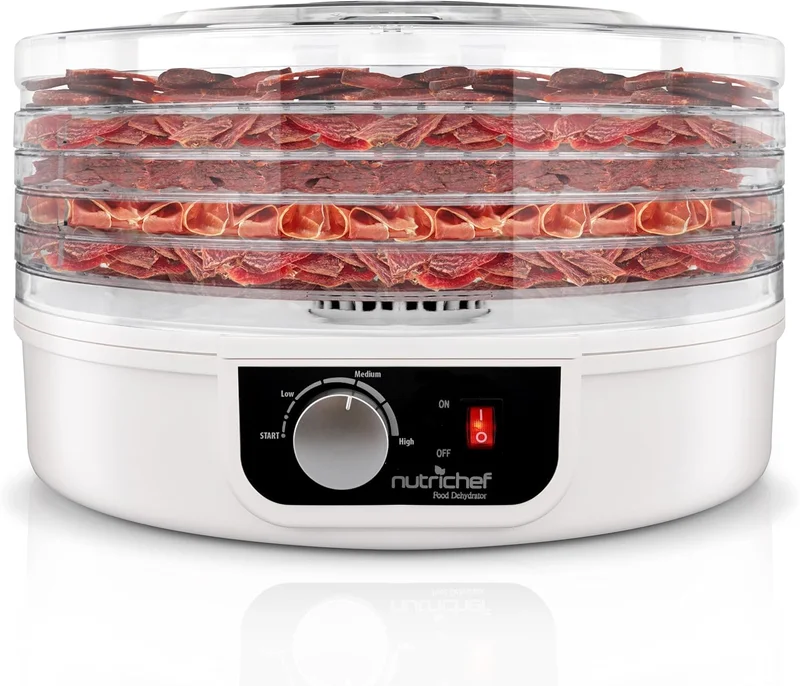NutriChef Food Dehydrator with 5 Trays - Rank 10 in Best Food Dehydrators of 2025