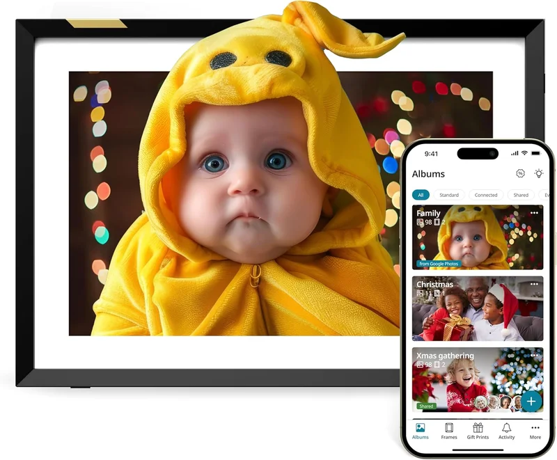 Nixplay 10.1" AI-Enhanced Digital Picture Frame - Rank 1 in Digital Picture Frames