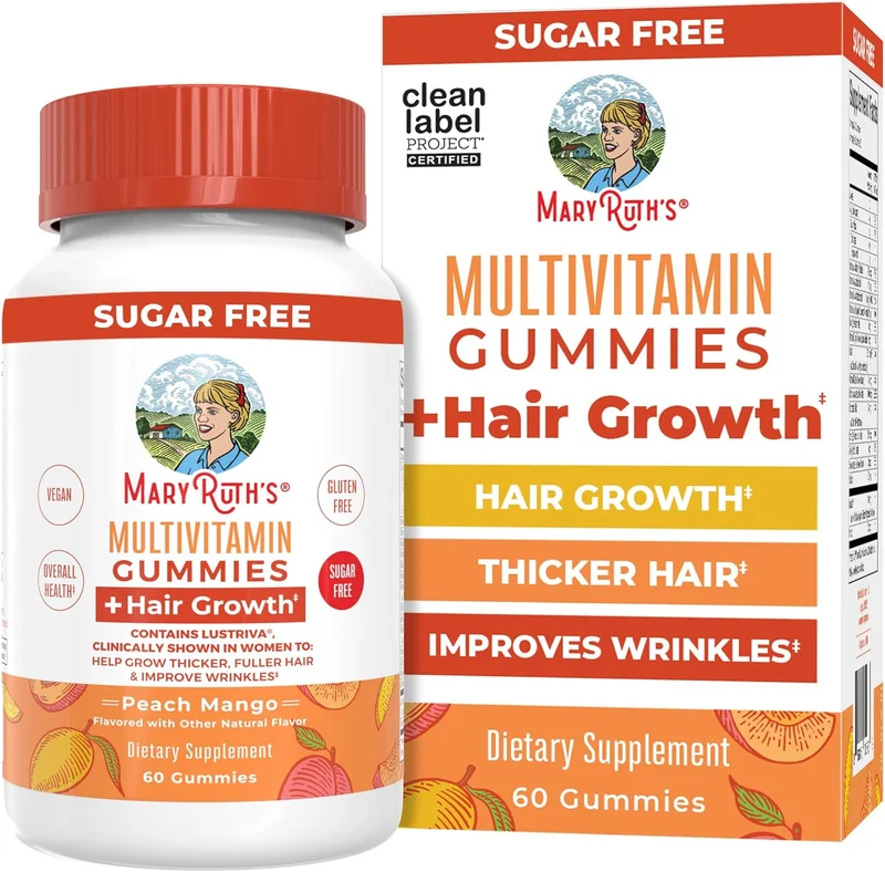 MaryRuth Organics Multivitamin Hair Growth Gummies - Rank 9 in Best Multivitamin Gummies of 2025