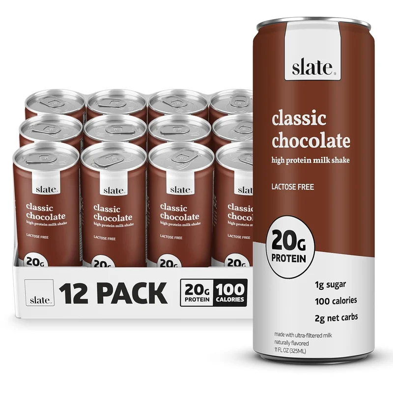 Slate High Protein Chocolate Milk Shake - Rank 7 in Best Protein Milk Shake of 2025