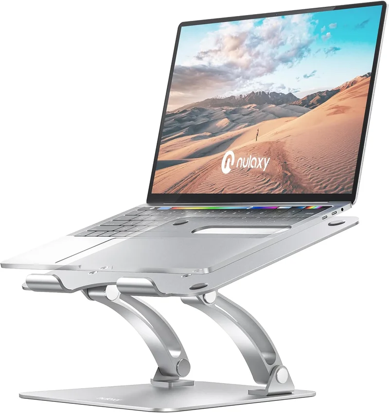 Nulaxy Adjustable Laptop Stand Silver - Rank 8 in Best Laptop Stand For Desk of 2025