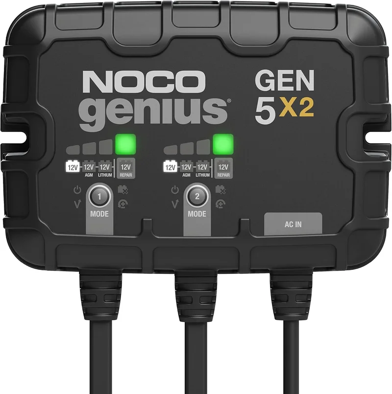 NOCO Genius GEN5X2 Marine Battery Charger - Rank 2 in Best Deep Cycle Marine Batteries of 2025