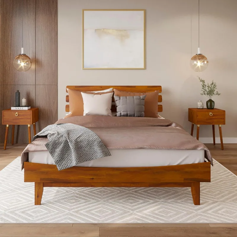 Caden Deluxe Bed Frame with Headboard - Rank 5 in Best Bed Frame Adjustable of 2025