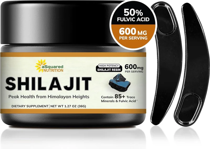 Pure Himalayan Shilajit Resin - 600mg Natural Extract - Rank 8 in Best Shilajit Resin of 2025