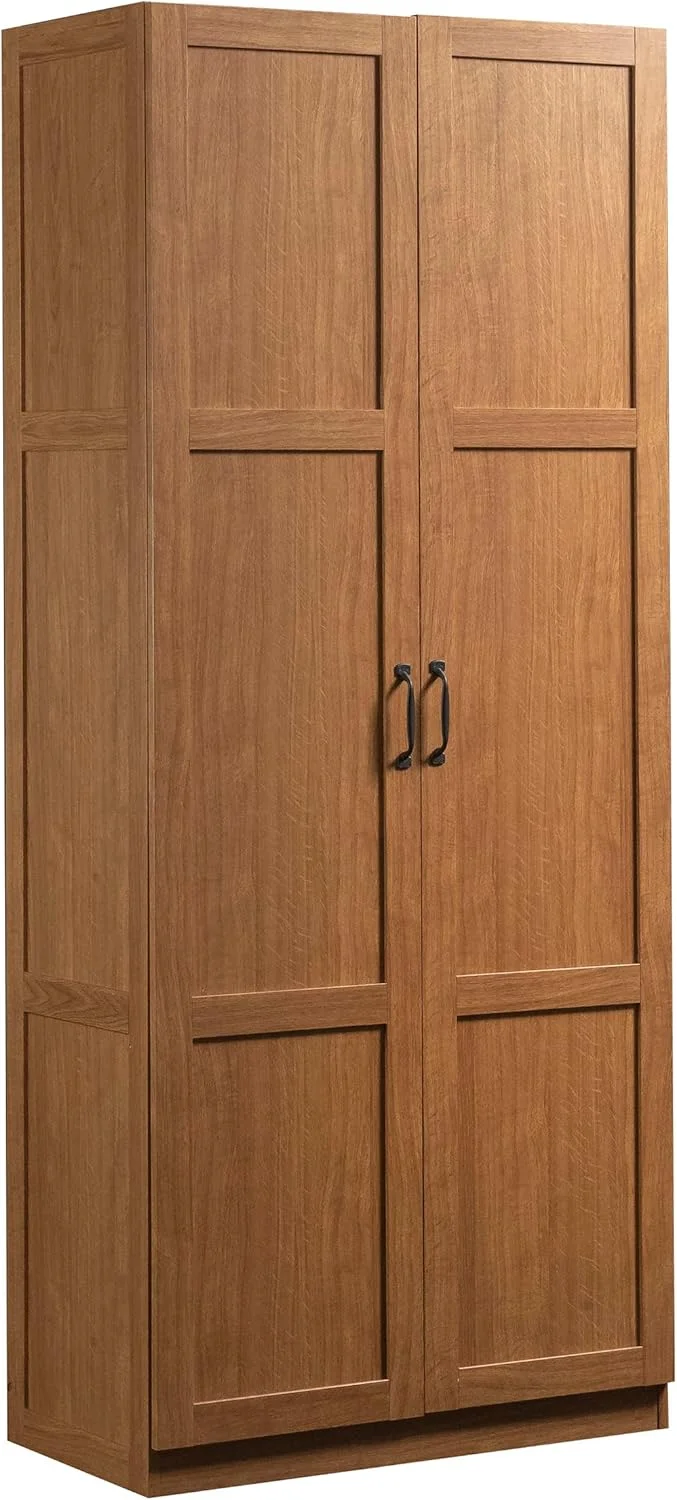 Sauder Storage Cabinet Pantry, Highland Oak Finish - Rank 9 in Best Pantry Cabinet of 2025