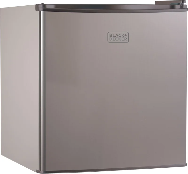 BLACK+DECKER Compact Refrigerator with Freezer 1.7 Cu Ft Silver - Rank 6 in Best Small Refrigerator of 2025