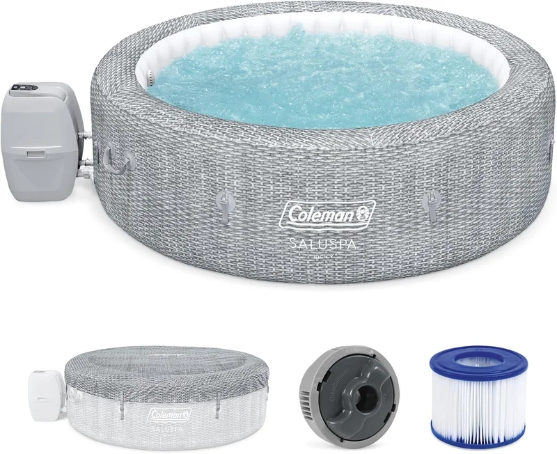Coleman SaluSpa Sicily 7 Person Inflatable Hot Tub - Rank 4 in Best One Person Hot Tub of 2025