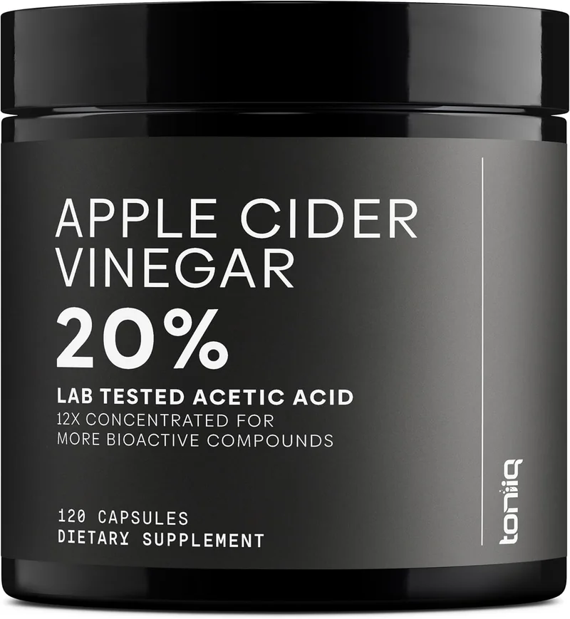 Toniiq Ultra High Strength Apple Cider Vinegar Formula - Rank 10 in Best Apple Cider Vinegar With Mother of 2025