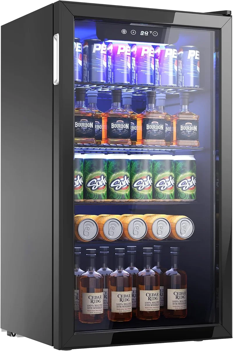 Icyglee Beverage Refrigerator Cooler - Rank 9 in Best Mini Fridge Glass Door of 2025