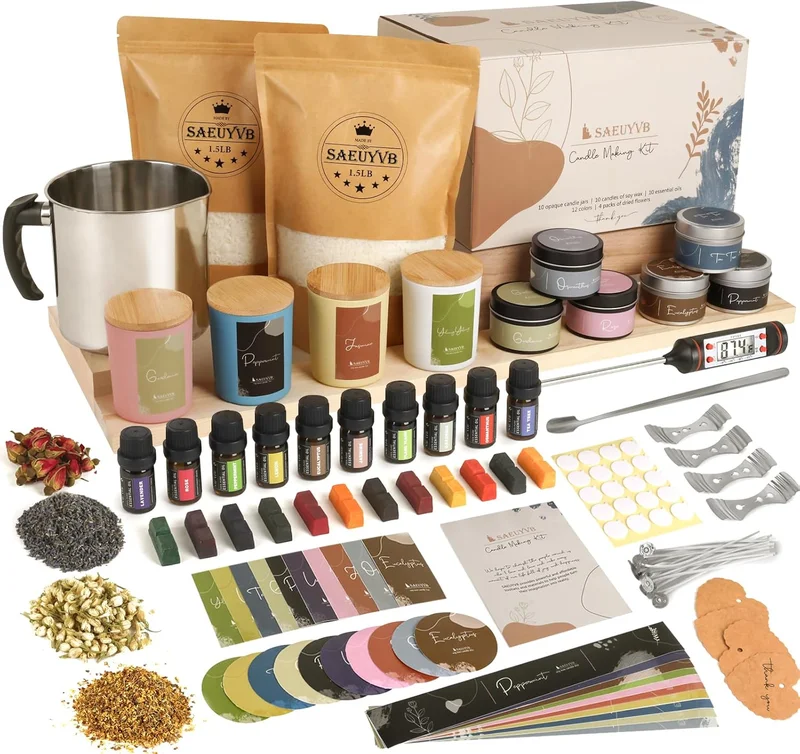 SAEUYVB Candle Making Kit for Adults - Rank 3 in Best Making Candle Supplies of 2025