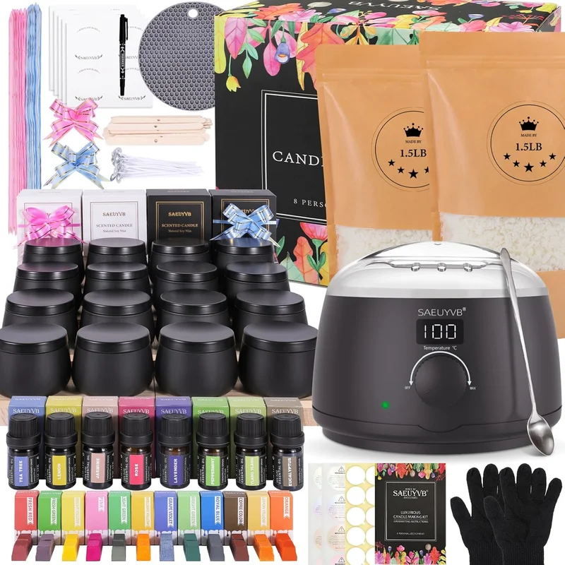 SAEUYVB Candle Making Kit for Adults - Rank 5 in Best Candle Making Kit of 2025
