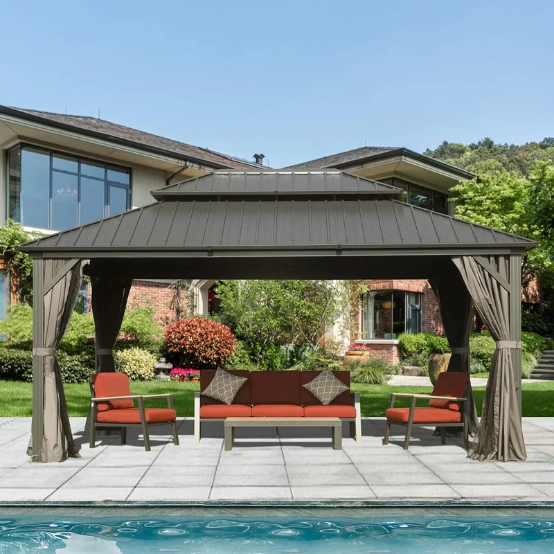 Domi Outdoor Living 10' X 14' Hardtop Gazebo - Rank 8 in Best Metal Gazebo of 2025