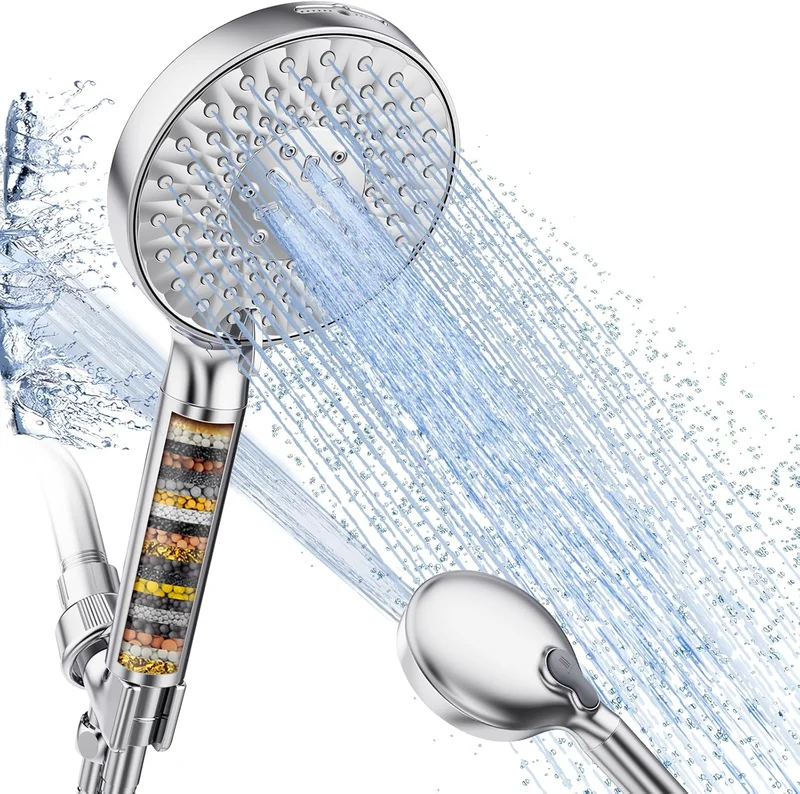 Filtered Handheld High Pressure Shower Head 9 Mode - Rank 2 in Best Shower Purifier of 2025