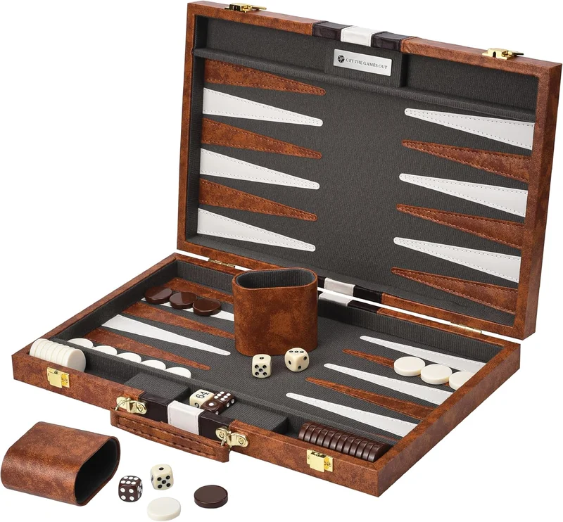 Get The Games Out Backgammon Set Medium - Rank 2 in Best Board Games of 2025