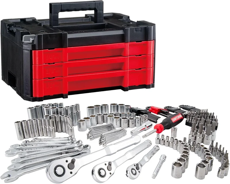 CRAFTSMAN VERSASTACK Mechanics Tool Set, 230 Piece - Rank 5 in Best Mechanics Tool Set of 2025