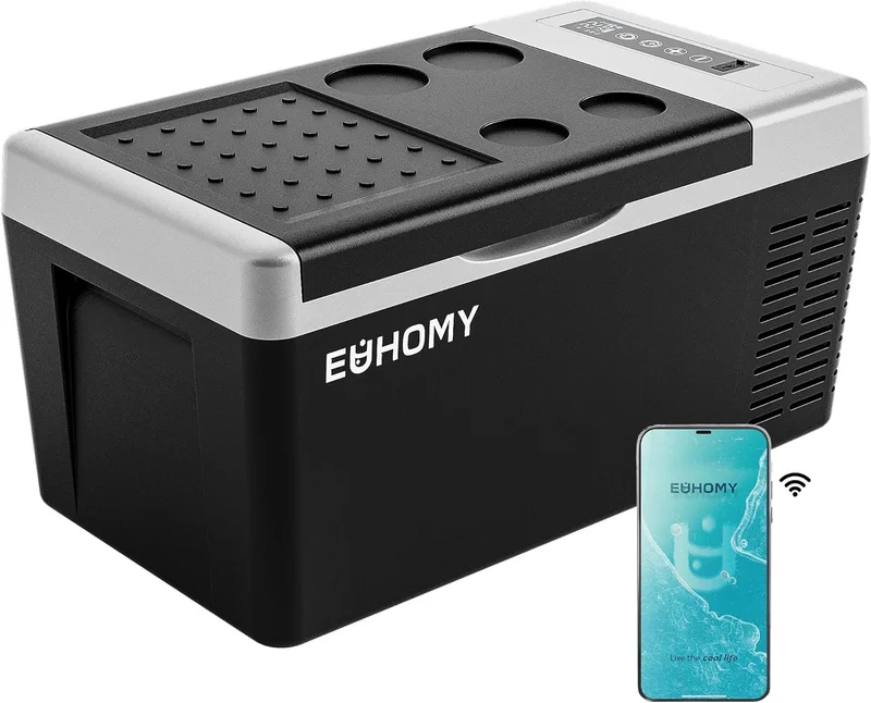 Euhomy Portable Car Fridge Freezer 19QT - Rank 6 in Best Car Fridge of 2025